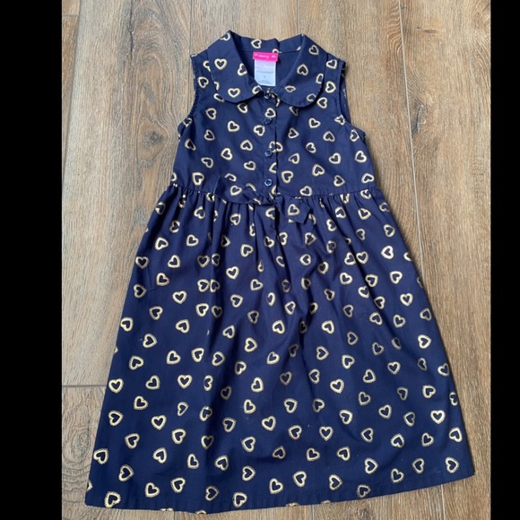 Navy and gold preppy dress size 6 - Picture 1 of 3